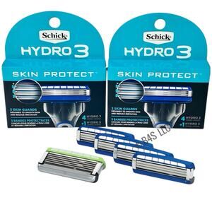 Schick Hydro 3 Refill Cartridges 5Ct (4+1 Hydro5) Pack of 2